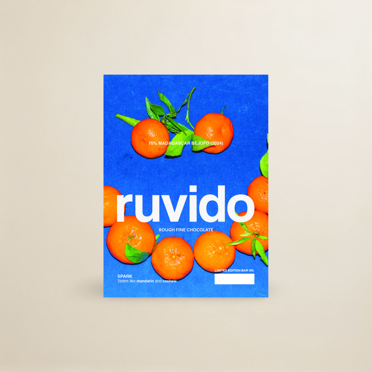 Ruvido Spark 75% Madagascar Bejofo chocolate bar