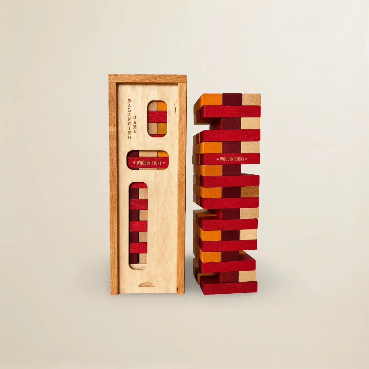 Wooden Story – Balancing Game Stacking Tower (Warm)