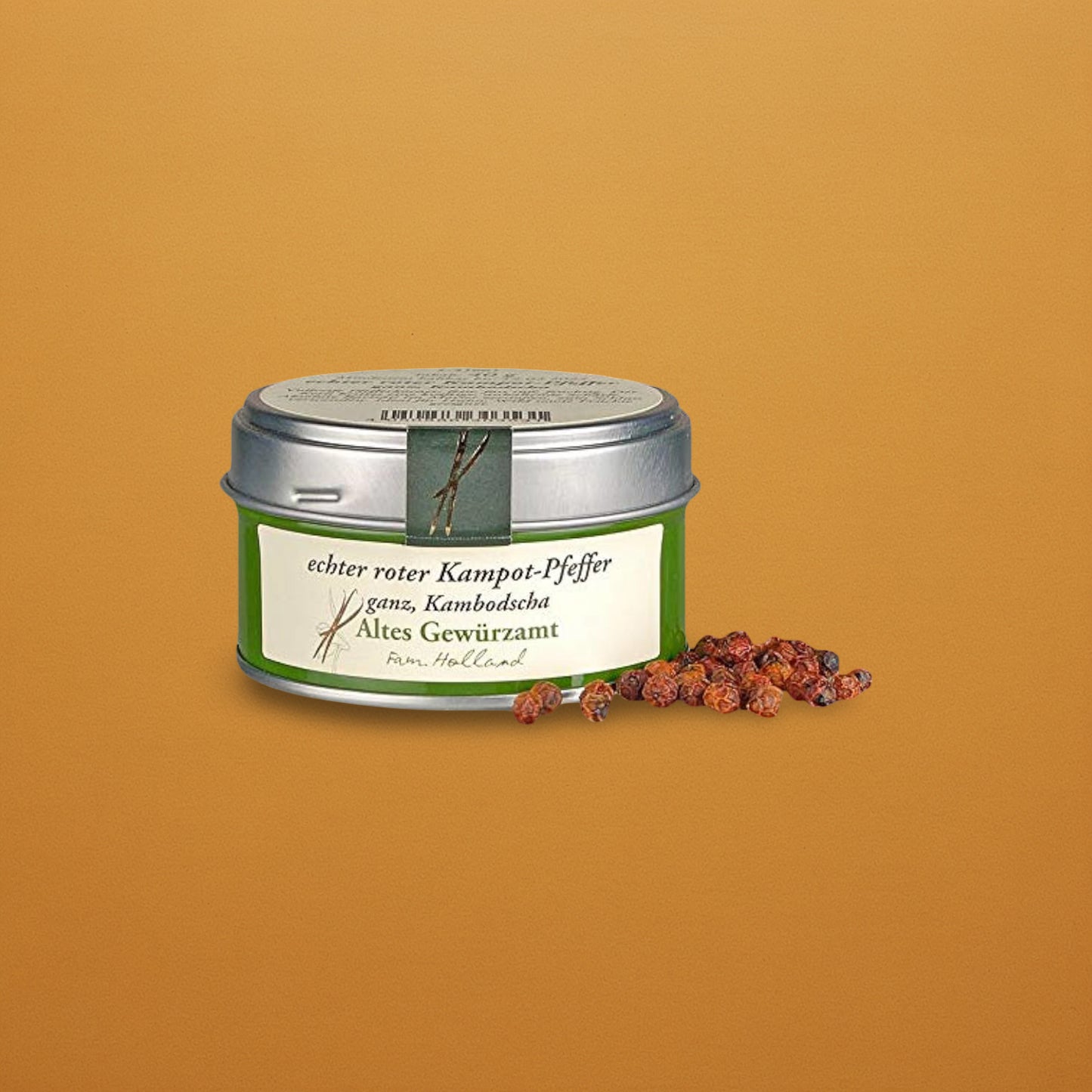 Whole Red Kampot Pepper (40g Gold Tin)