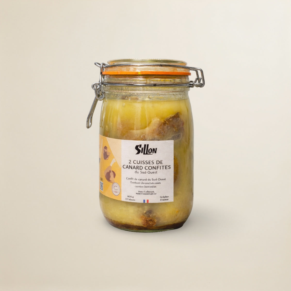 Sillon two confit duck legs jar