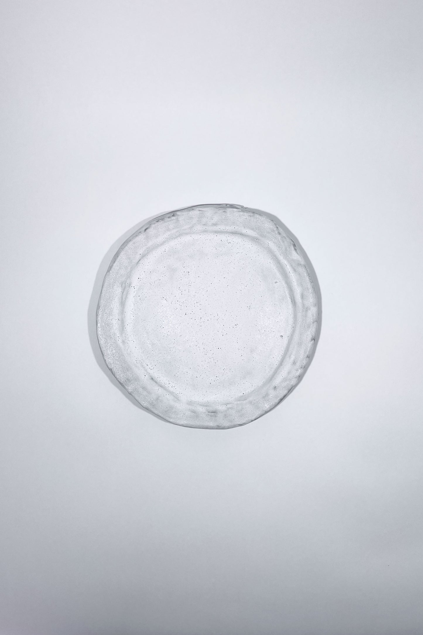 Black & white stoneware plate