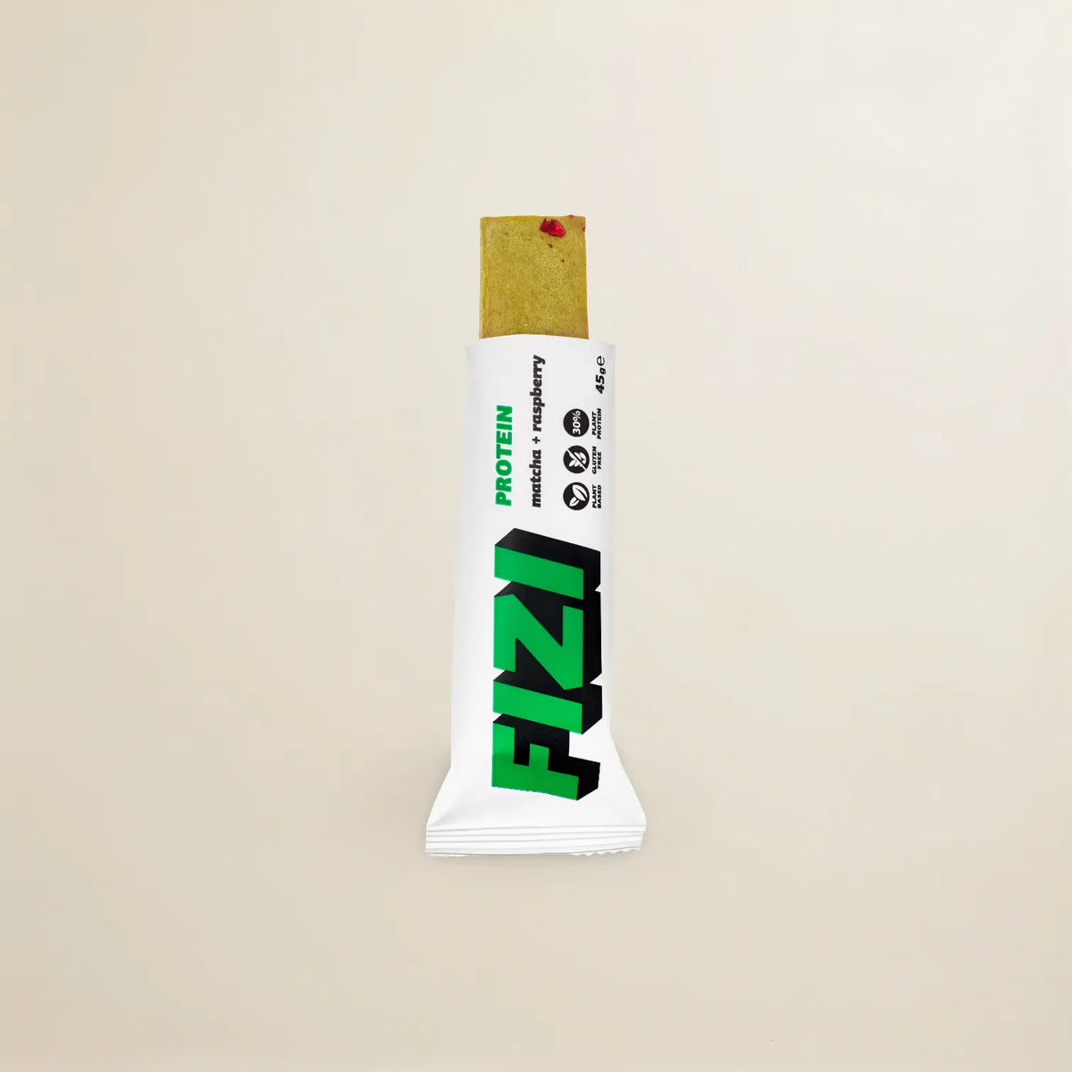 FIZI – Protein Bar Matcha + Raspberry (45g)