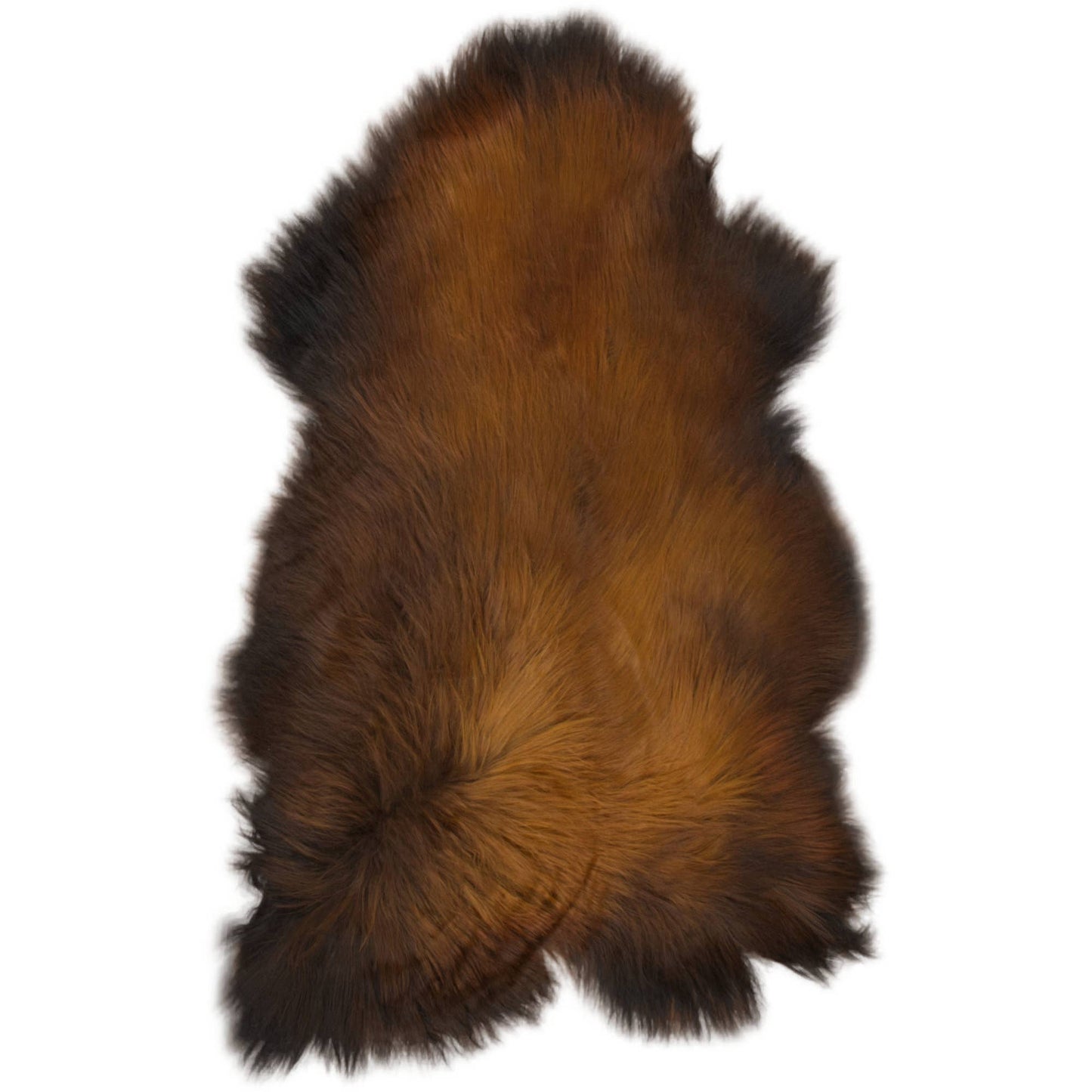 Icelandic sheepskin flamed brown
