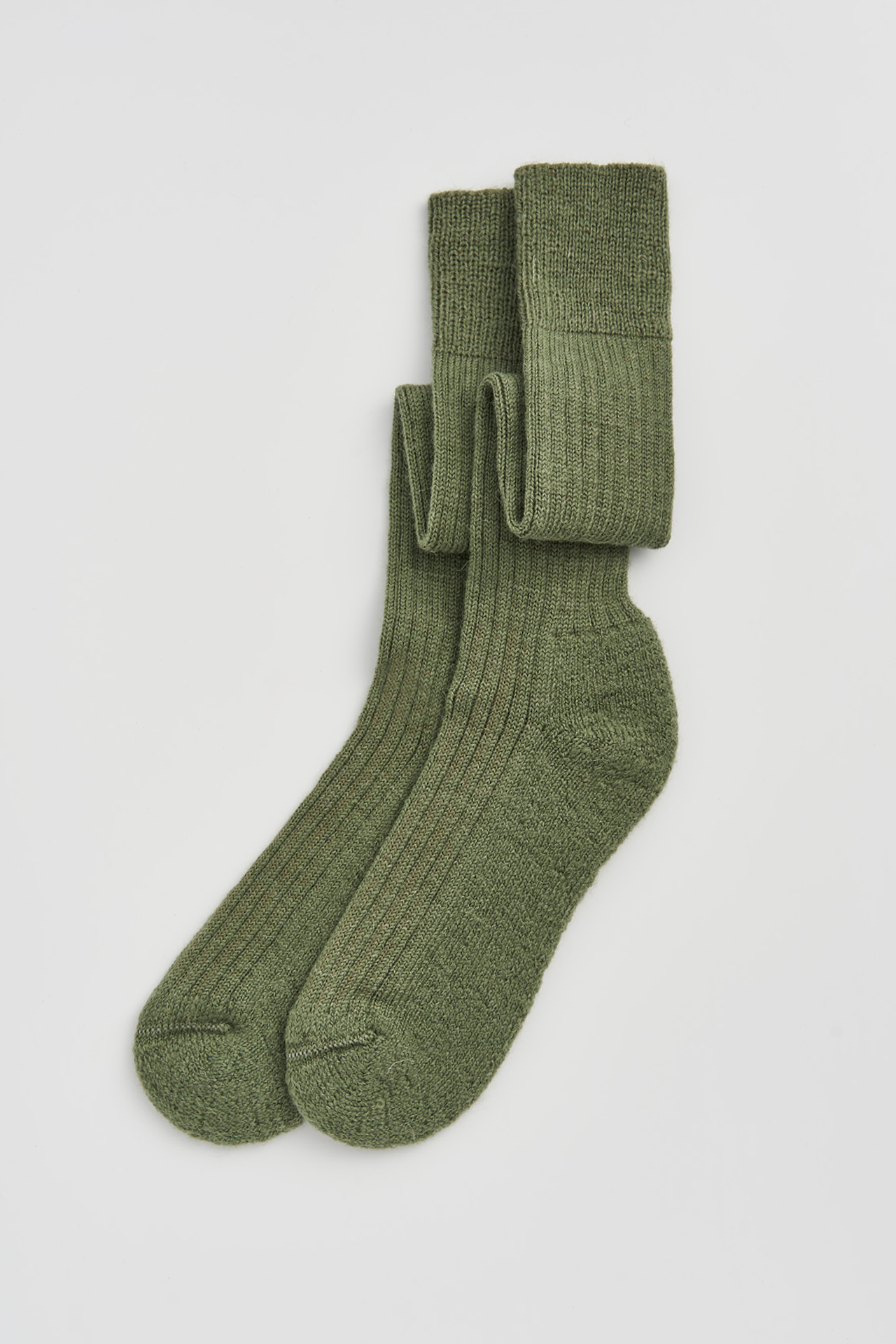 Pairs – Glen Green Wool Knee High Socks