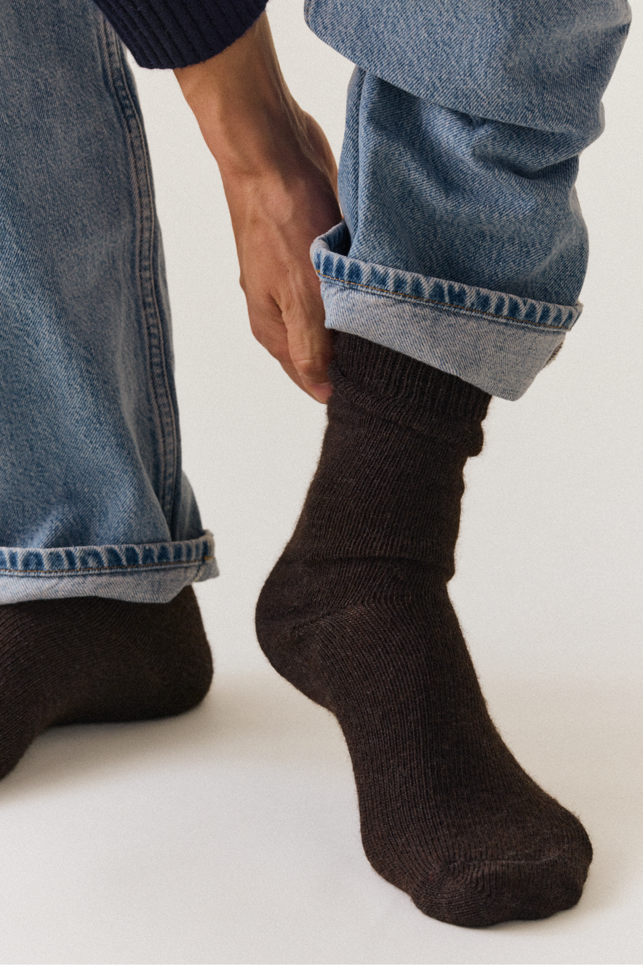 Pairs – Bitter Chocolate Brown Alpaca Socks