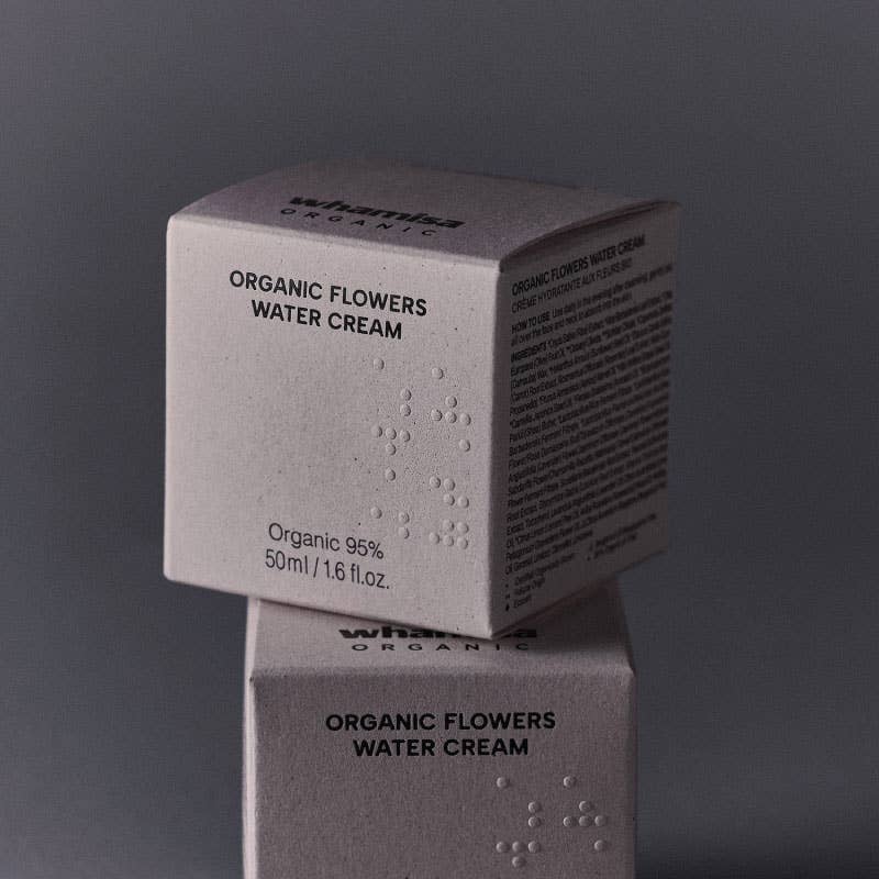 Moisturizing cream with fermented organic flowers