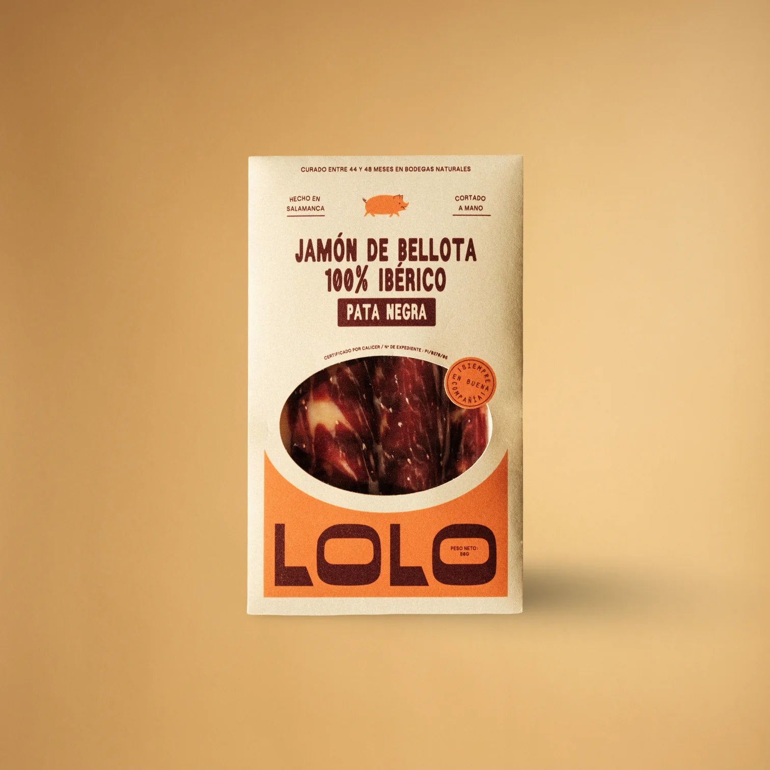 LOLO 100% Iberian Acorn-Fed Ham Pata Negra 80g