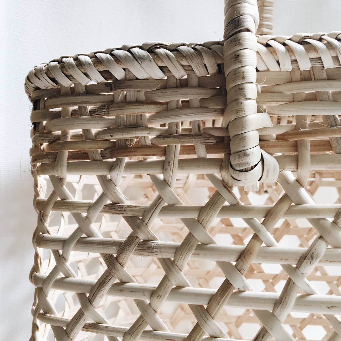 Large woven market basket