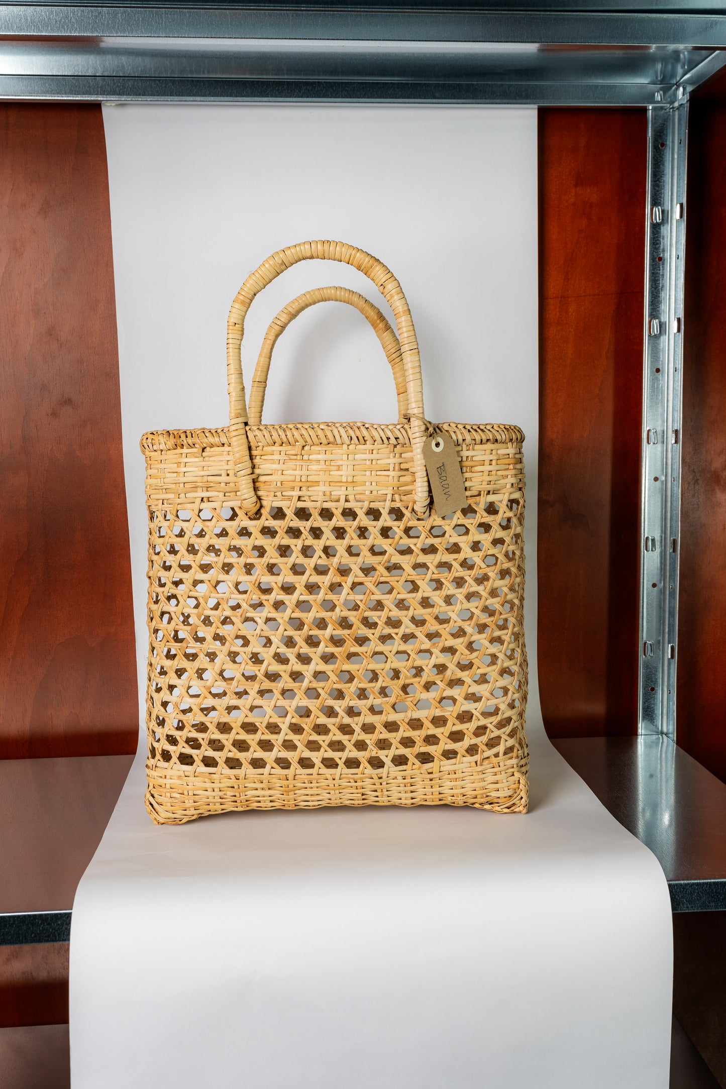 Large woven market basket