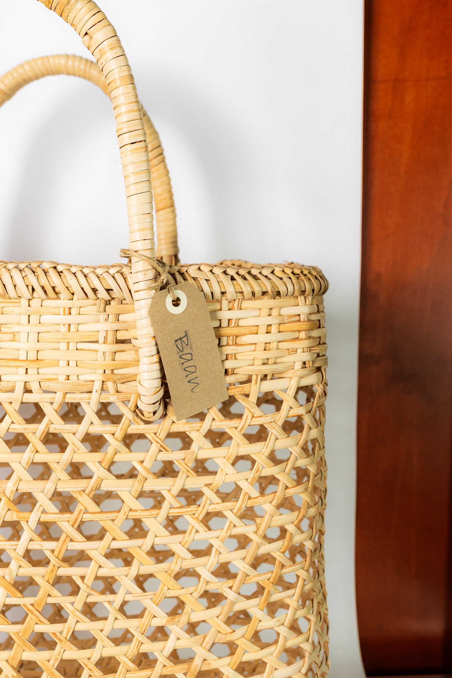 Large woven market basket