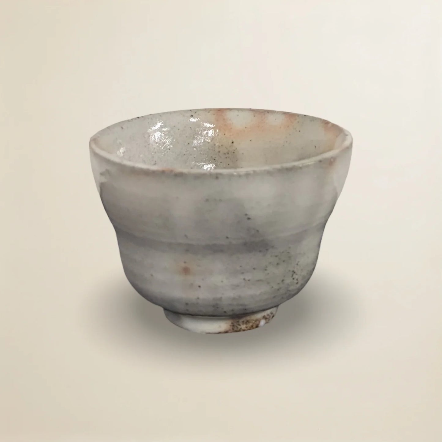 Vintage Blush Flame Hagi Hidasuki-Style Sake Cup