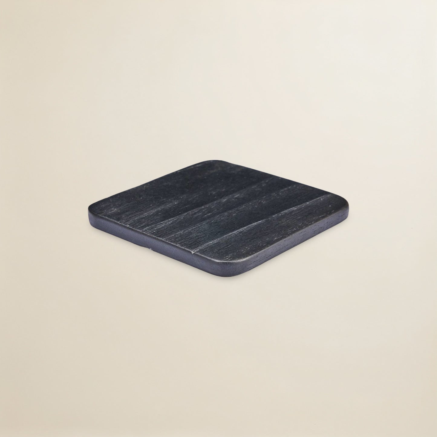 The Material Coaster - Medium Rustic Black