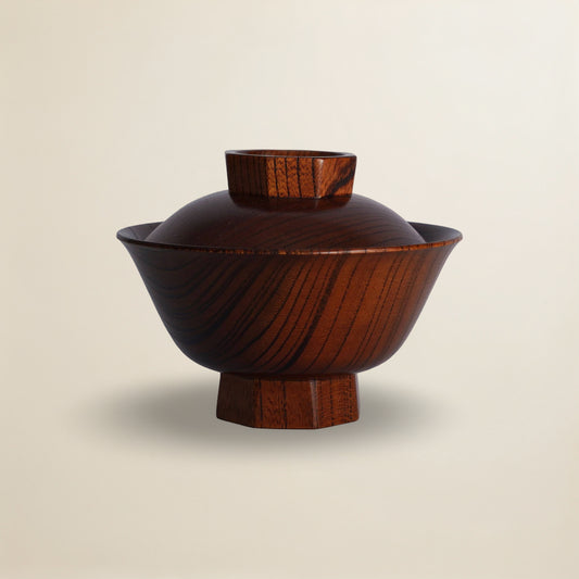 Wooden Bowl with Lid