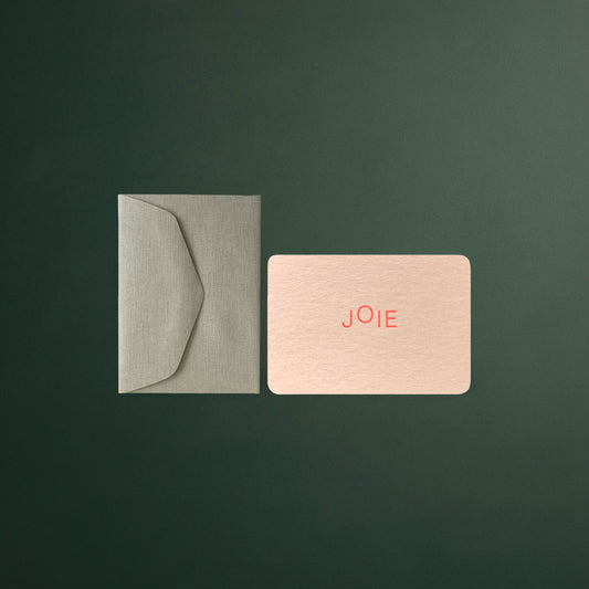 Le Typographe – Mini Card and Envelope, Joie