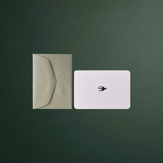 Le Typographe – Swallow Mini Card and Envelope