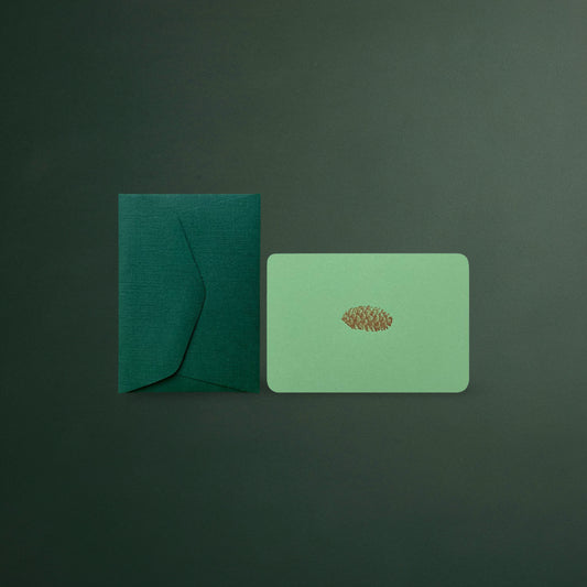 Le Typographe – Pine Cone Mini Card and Envelope