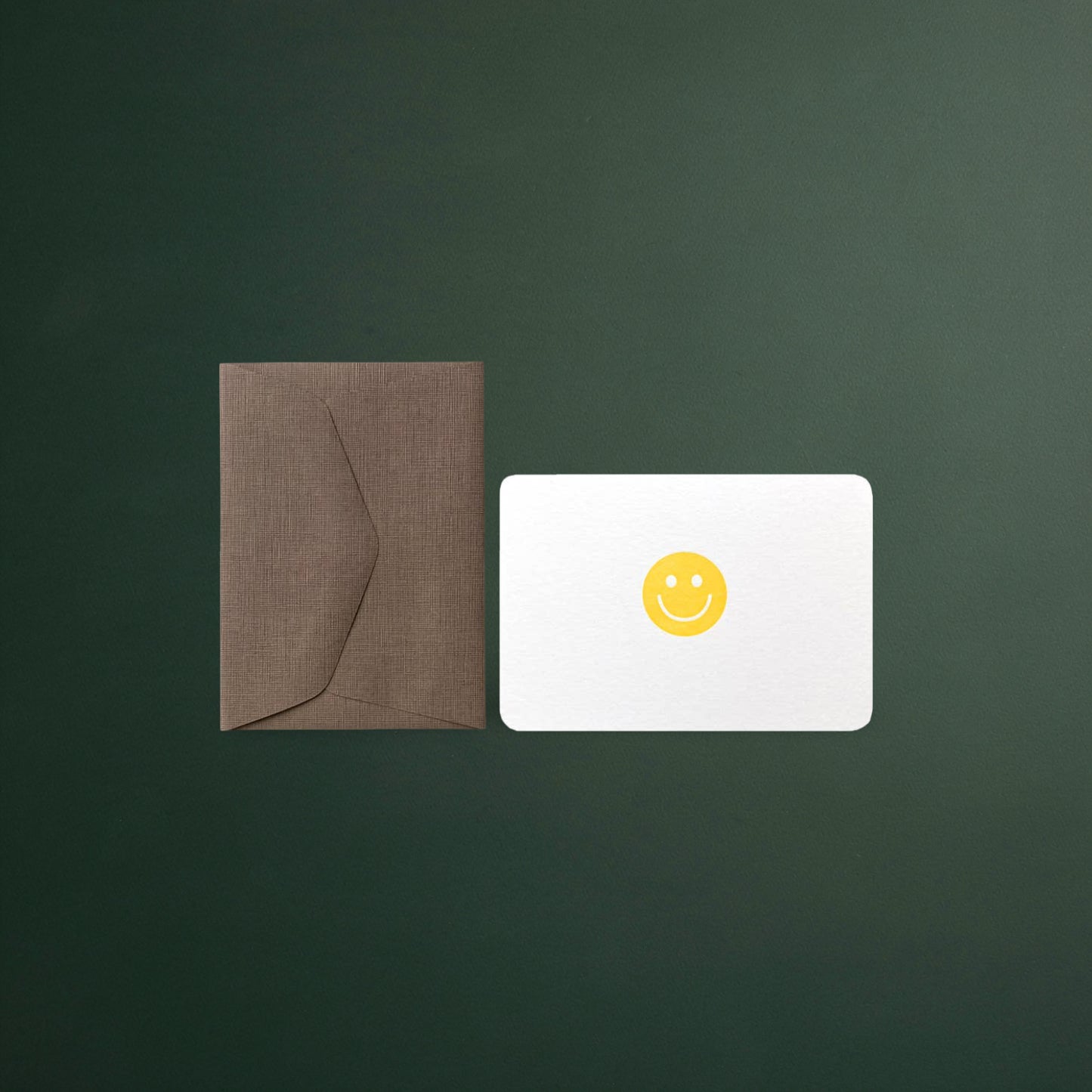 Le Typographe – Mini Card and Envelope, Smiley Yellow