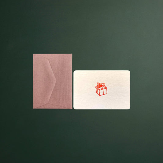 Le Typographe – Mini Gift Card + Mini Old Pink Envelope