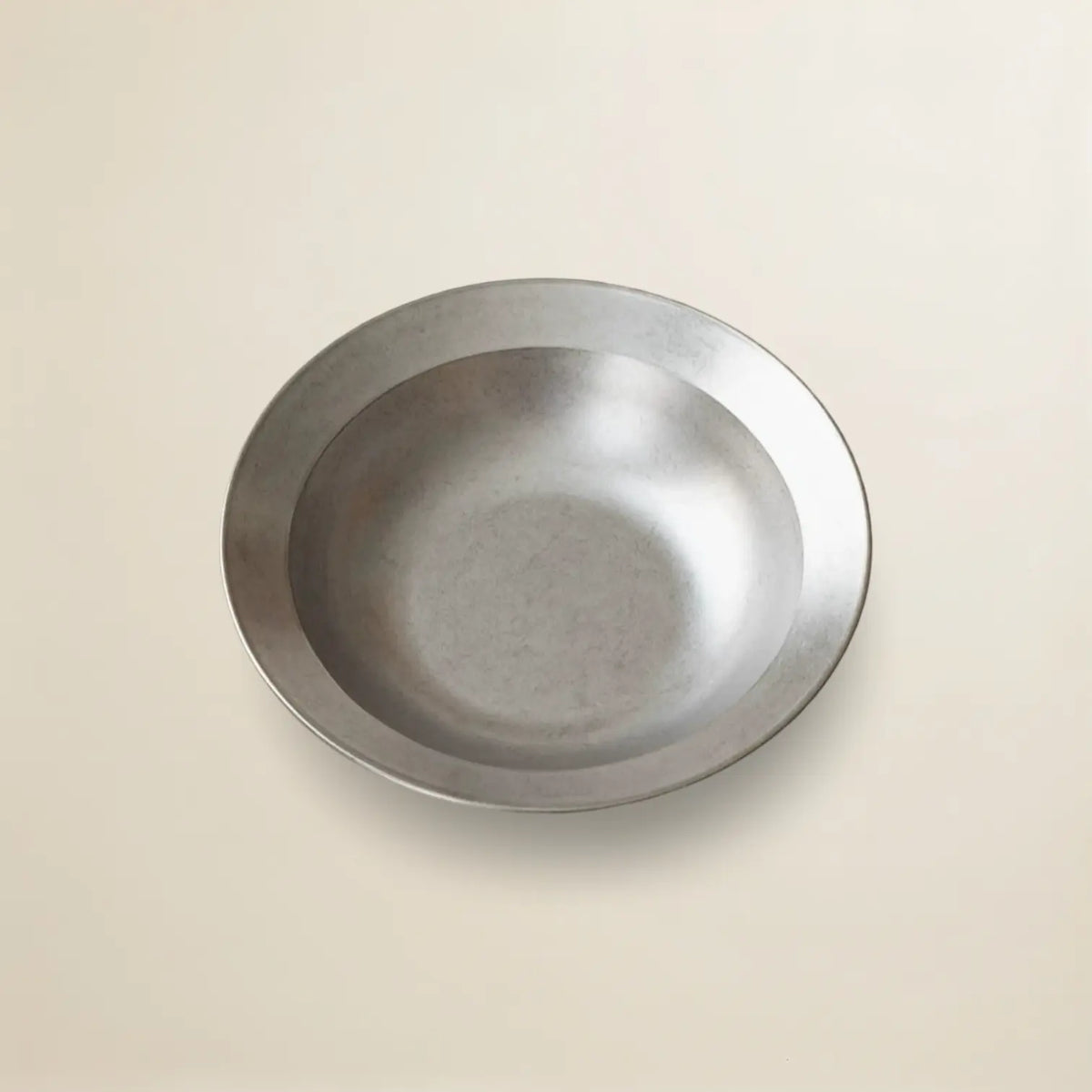 Gohobi – Japanese-Style Stainless Steel Deep Pasta Plate (23 cm)