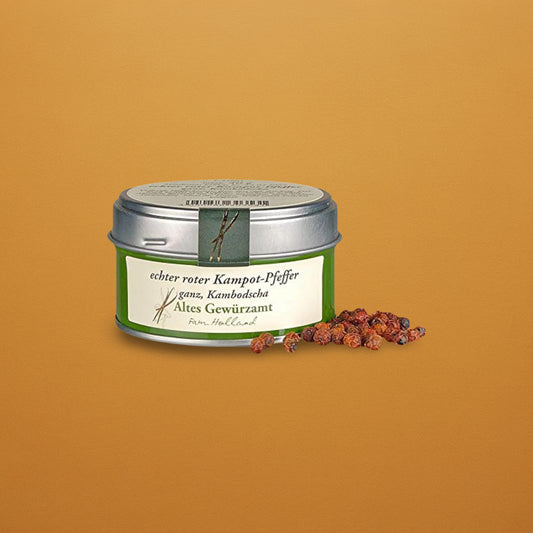 Whole Red Kampot Pepper (40g Gold Tin)