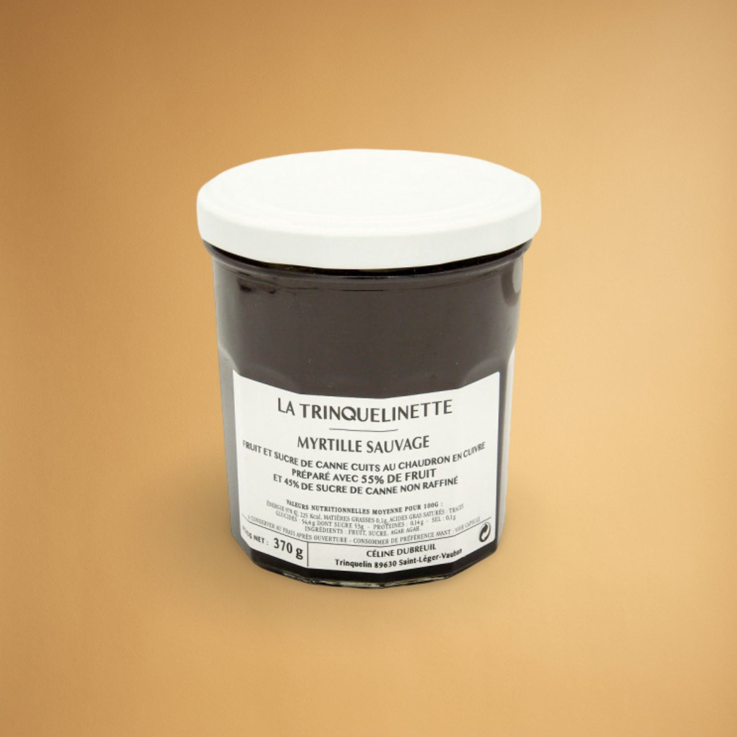 La Trinquelinette Myrtille jam jar