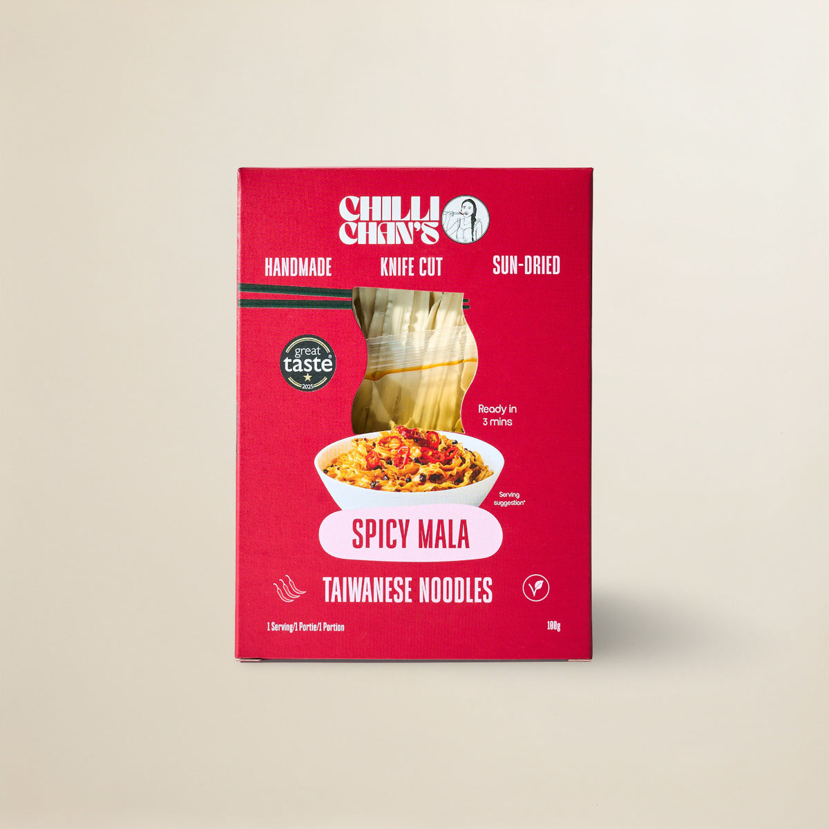 Chilli Chan's Spicy Mala Knife-Cut Noodles box