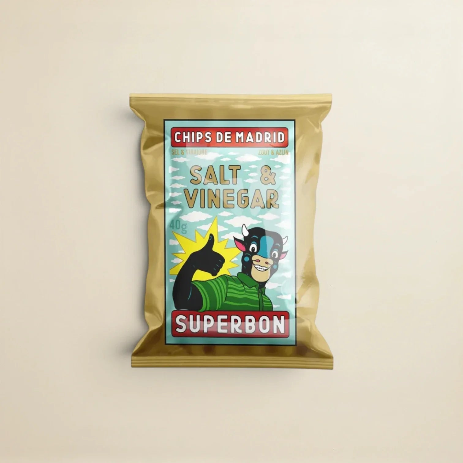 Superbon Chips Vinaigre & Sel 135g