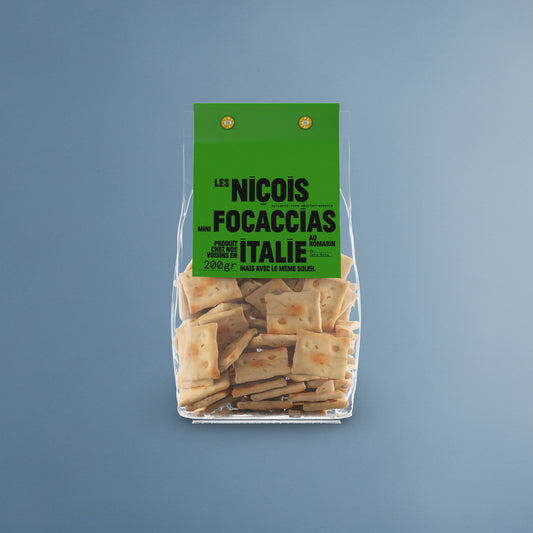 Les Niçois – Mini-focaccias au Romarin