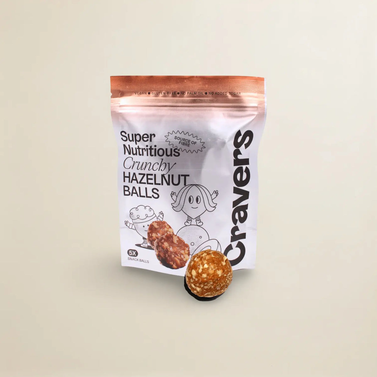Cravers Crunchy Hazelnut Energy Balls